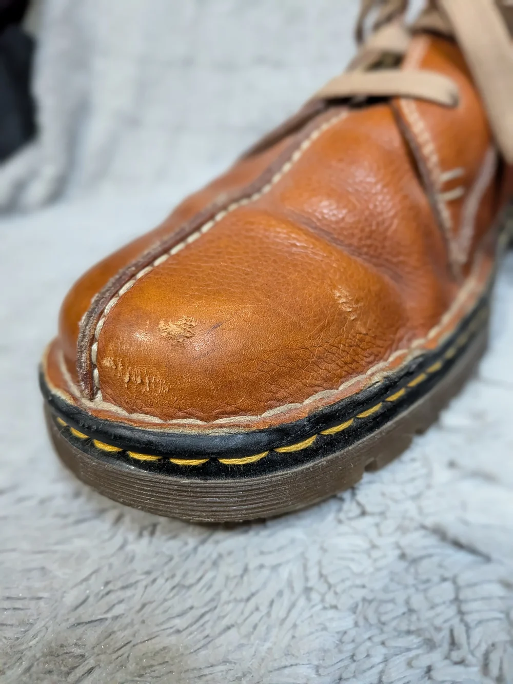 Dr. Martens Men's Brown Leather Casual Lace-Up Shoe Men Size 10